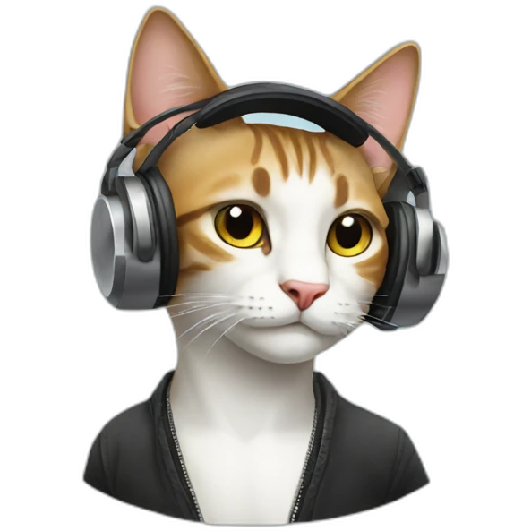 DJ cat emoji