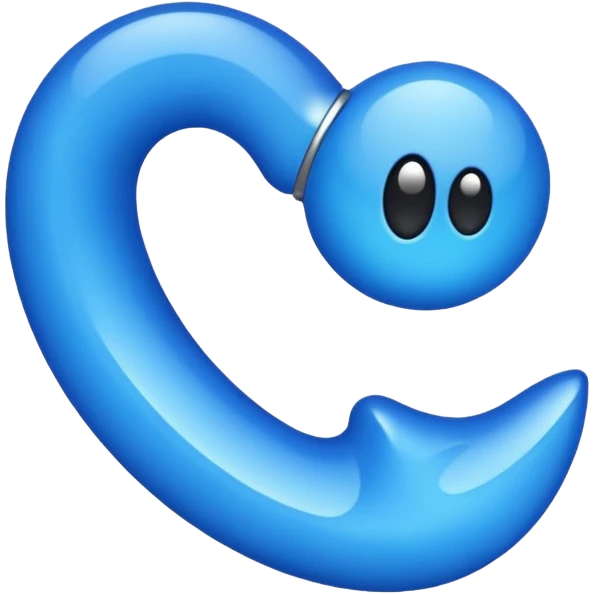 Blauer Haken  emoji