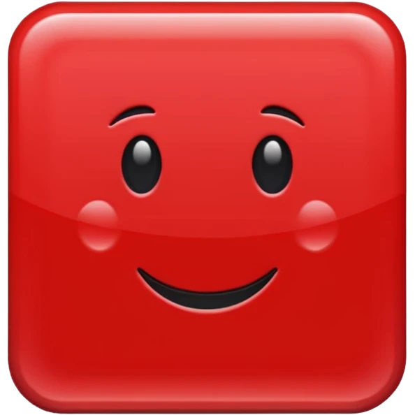 크기 80*80px의 red color rectangular emoji