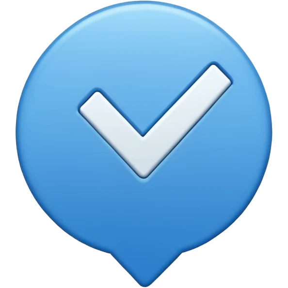 Este emoji✅en azul emoji