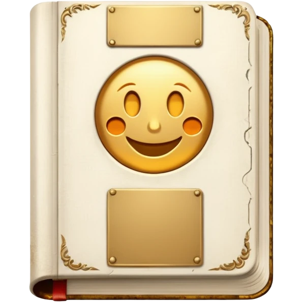 Vintage aesthetic white book emoji