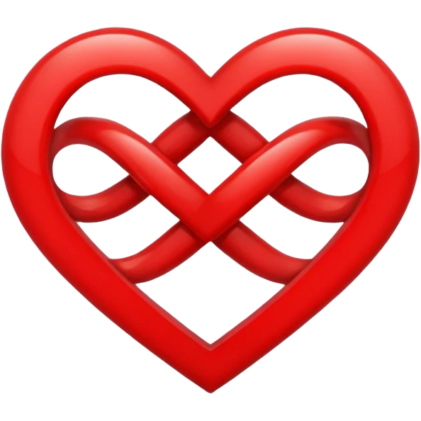 Heart up side ♾️ simble emoji