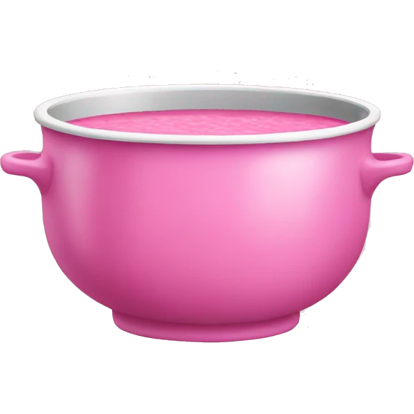 pink soup bowl emoji