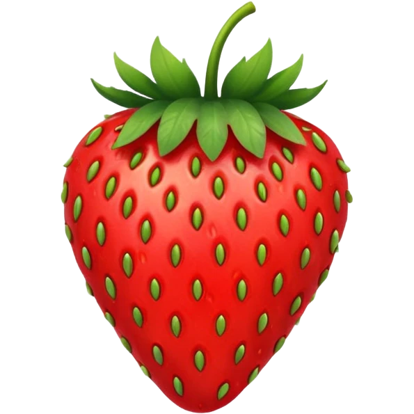 strawberry with seeds emoji