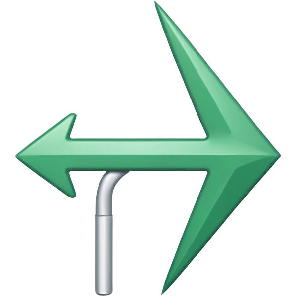 white simple arrow up emoji
