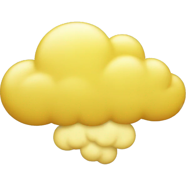 yellow CLOUD emoji