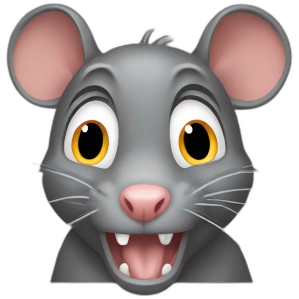 Scared rat emoji