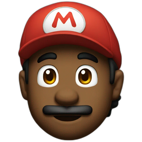 Hip hop Mario emoji