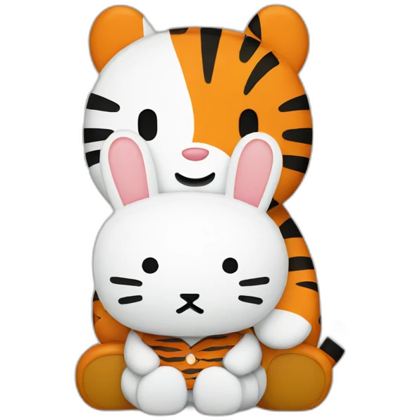 miffy with Tiger emoji