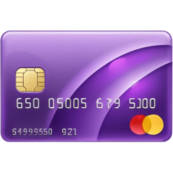 Purple gem credit card emoji