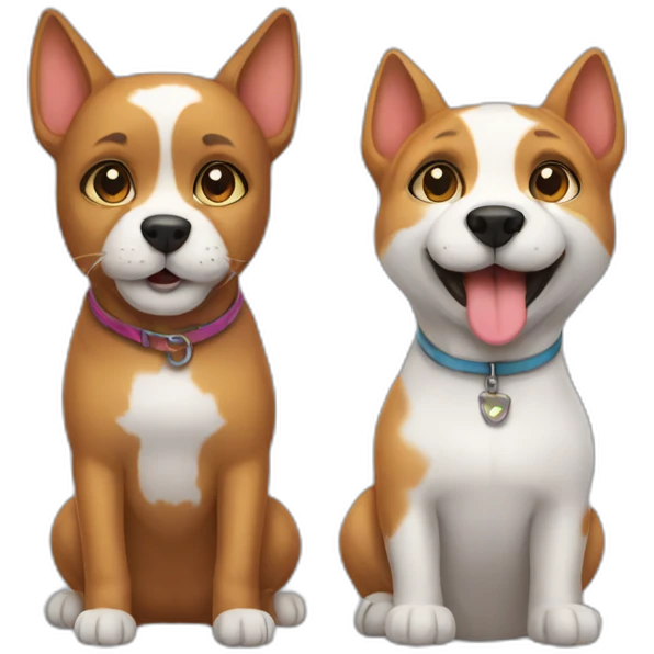 dog&cat emoji