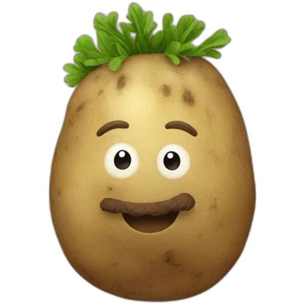 Hairy-potato emoji