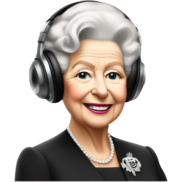 Queen Elizabeth DJing  emoji