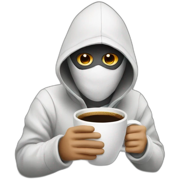 hacker with Coffee  emoji