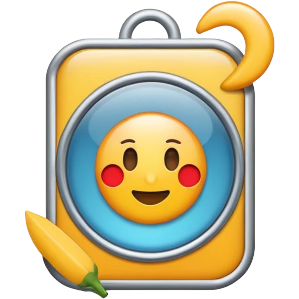 product label, simple, clear emoji