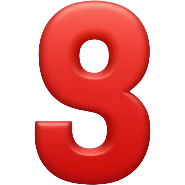 Red number "3" emoji