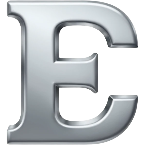 Simple E letter emoji