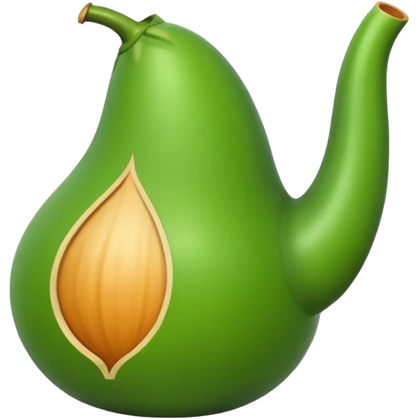 thin Calabash no face emoji