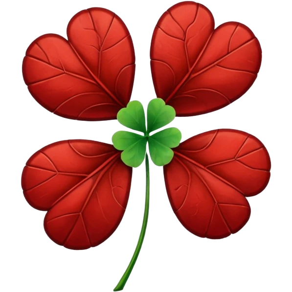 Devil 5 leaf clover  emoji