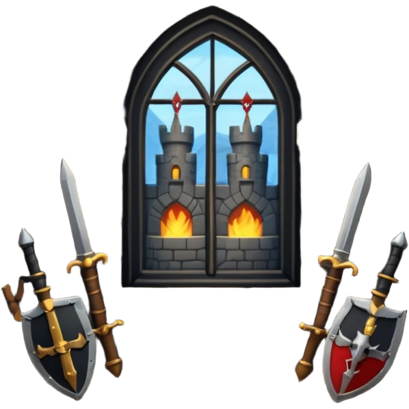 armory room in castle room emoji