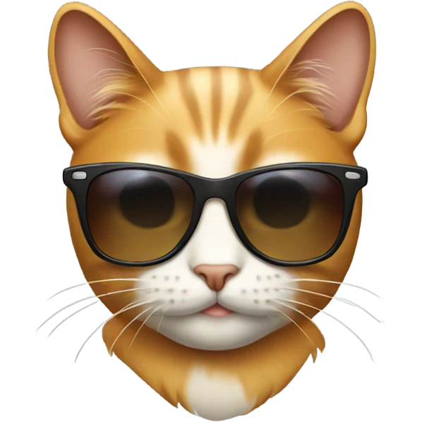 Cat with sunglasses emoji