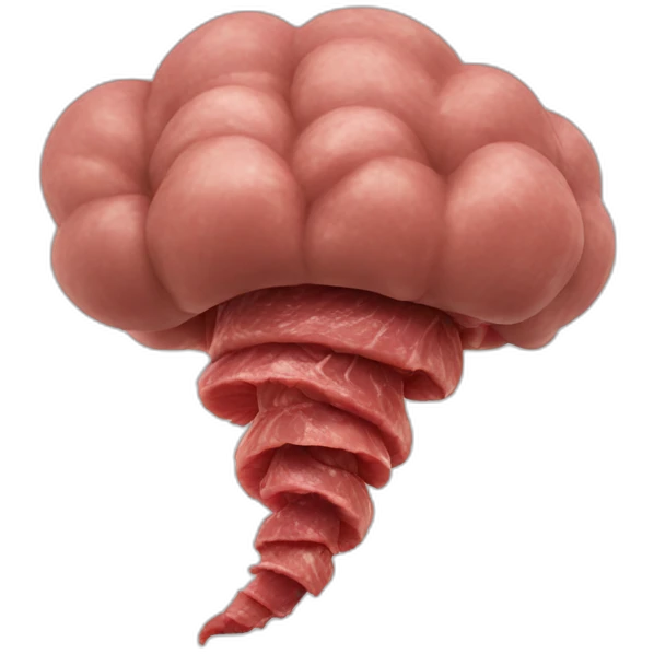 Meat tornado emoji