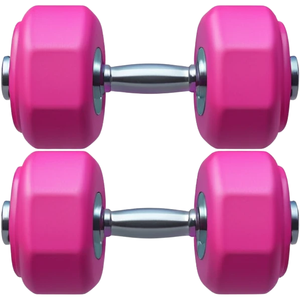 pink mini dumbbell emoji