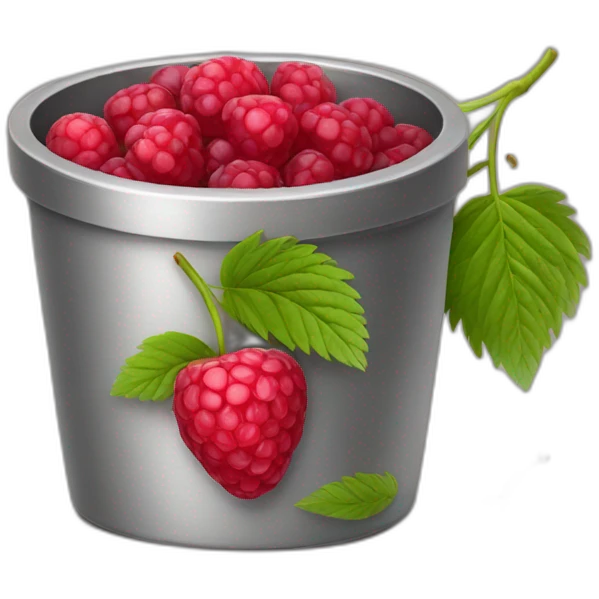 Raspberries and cranberries is a pot emoji