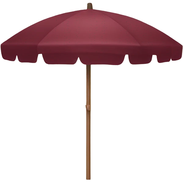 burgundy ⛱️ emoji