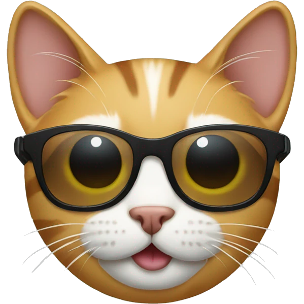 Cat with sunglasses emoji