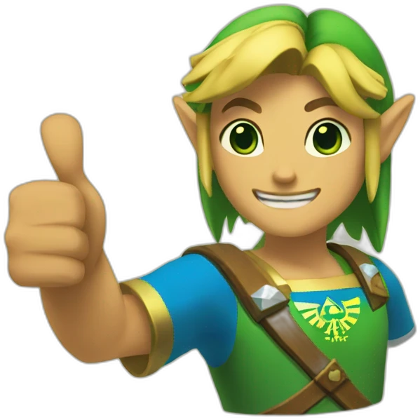 zelda thumbs up emoji