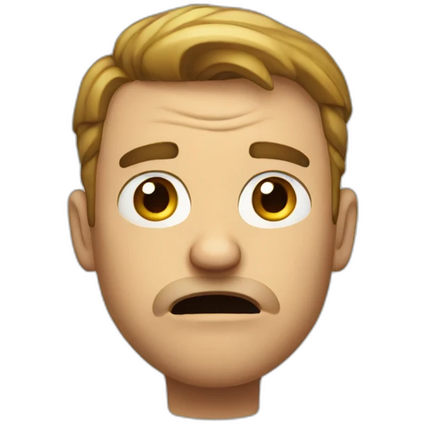 Annoyed guy emoji