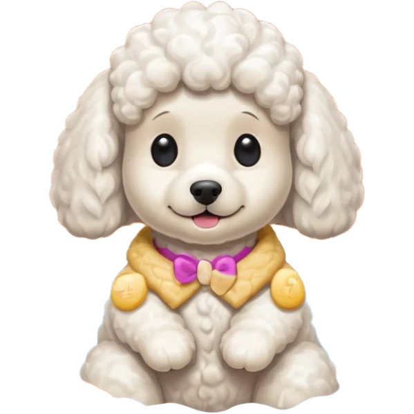 Poodle in sauna emoji