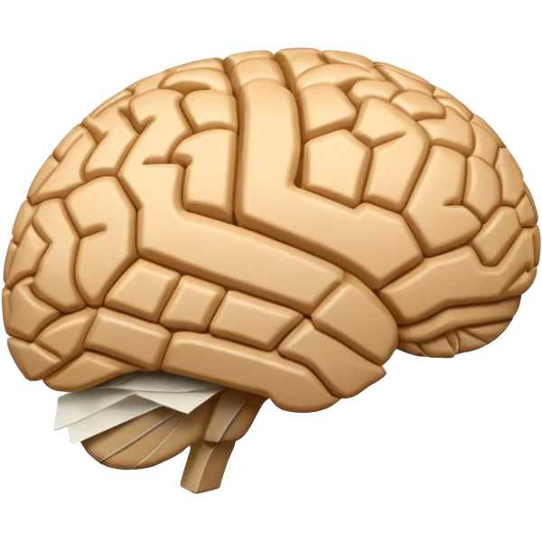 Cardboard brain emoji
