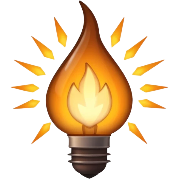 Brown spark emoji