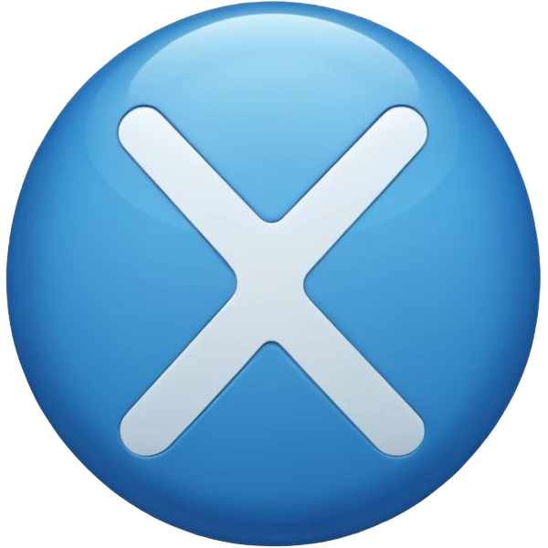 round blue tick emoji