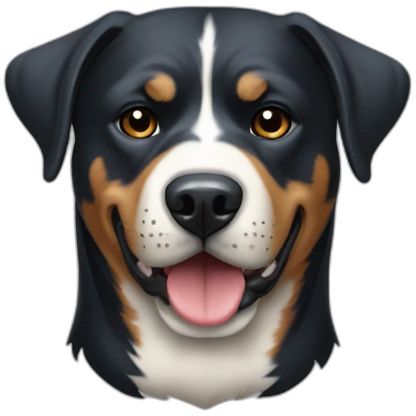 white rottweiler dog emoji