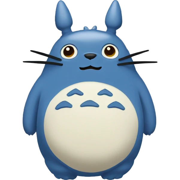 blue totoro emoji