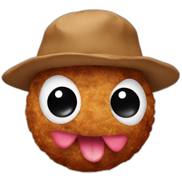 meatball with a hat emoji