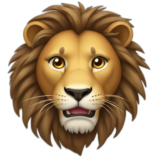 Lion attitude  emoji