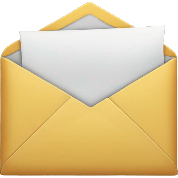 email envelope opened emoji