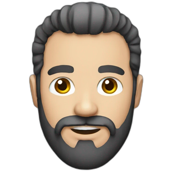 beard man pixel emoji