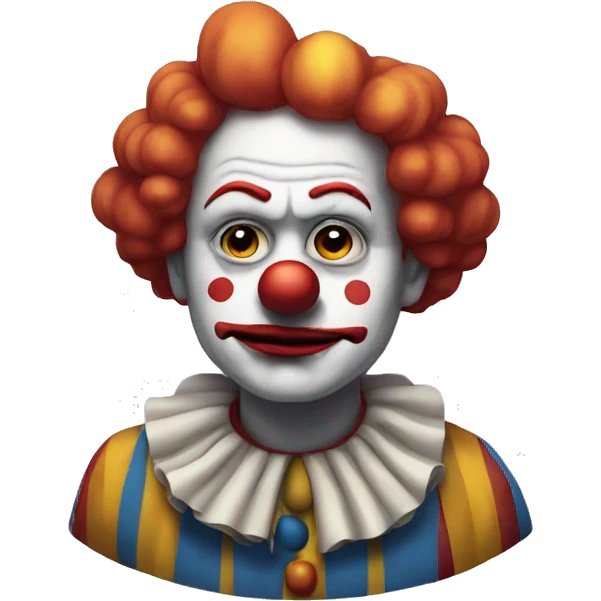 Sad clown emoji