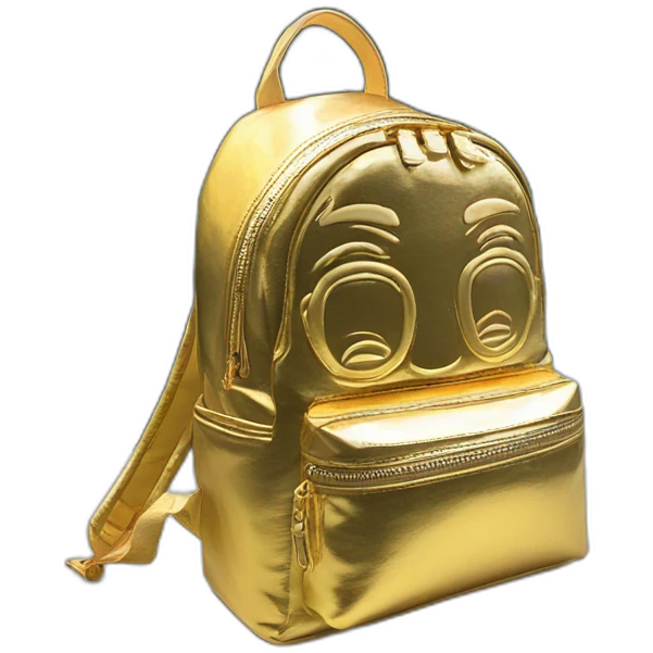 sprayground-golden-backpack emoji