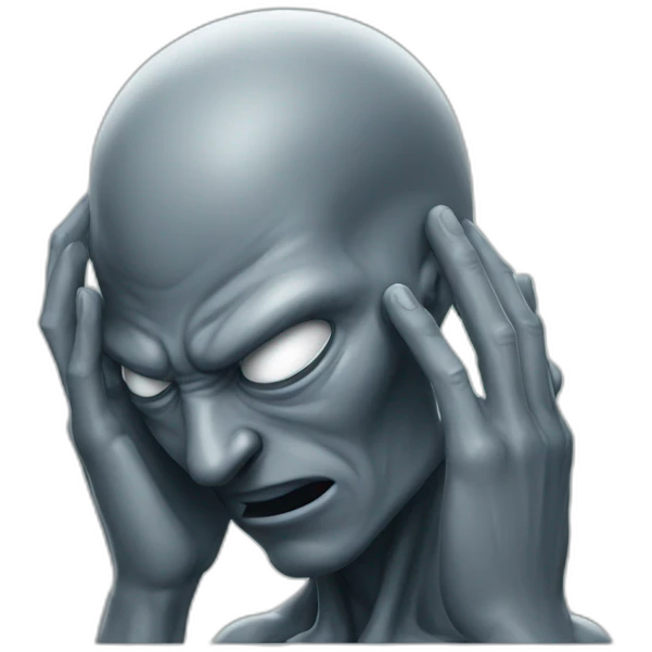 facepalm alien emoji