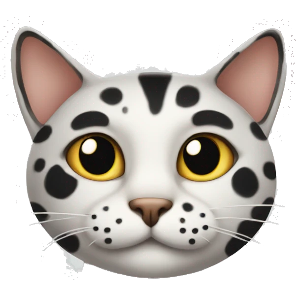 Cat with spots emoji
