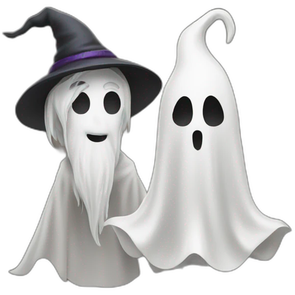 wizard and ghost emoji