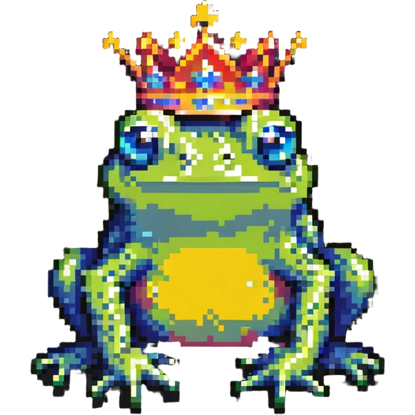 crowned frog emoji