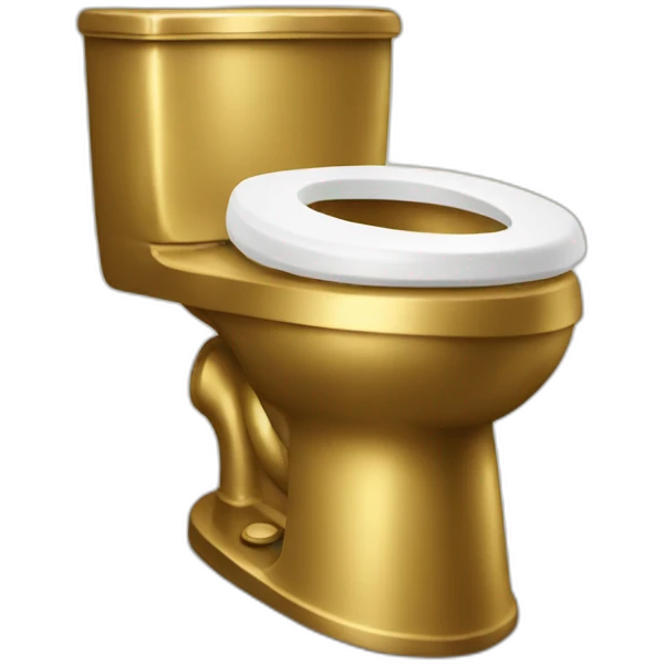 golden toilet emoji