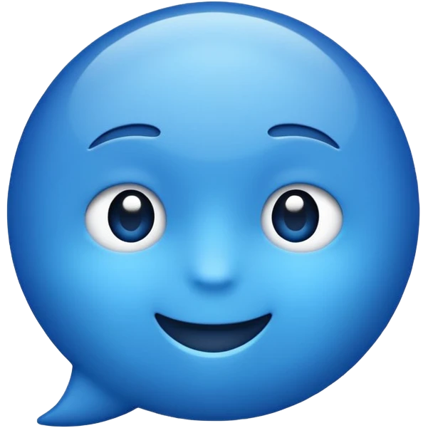 😉 blue  emoji